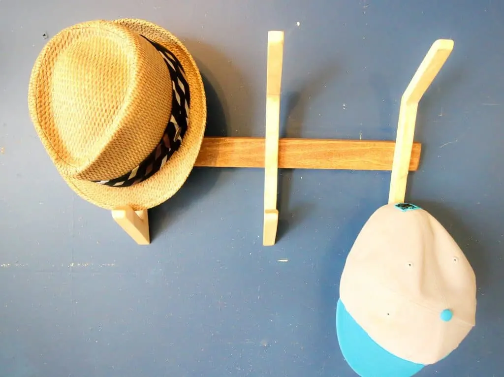 DIY Wooden Hat Rack - Charleston Crafted