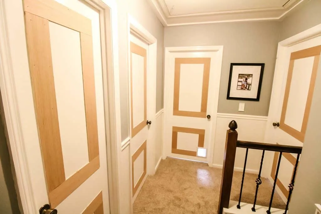 How to Upgrade Flat Panel Doors with Molding - Charleston Crafted