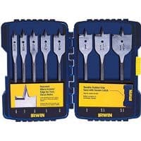 Spade Drill Bit Set with Case, 8-Piece