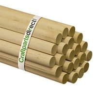 Wooden Dowel Rods - 1"