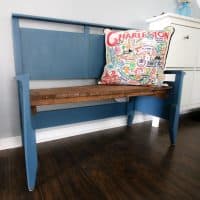 How to make a bench from a headboard