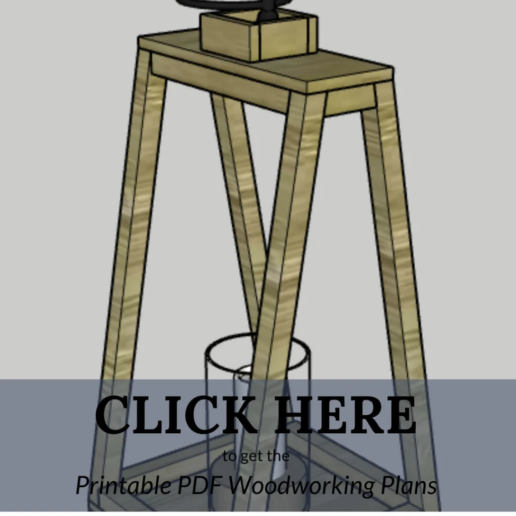 Link to woodworking plans for DIY wooden lanterns