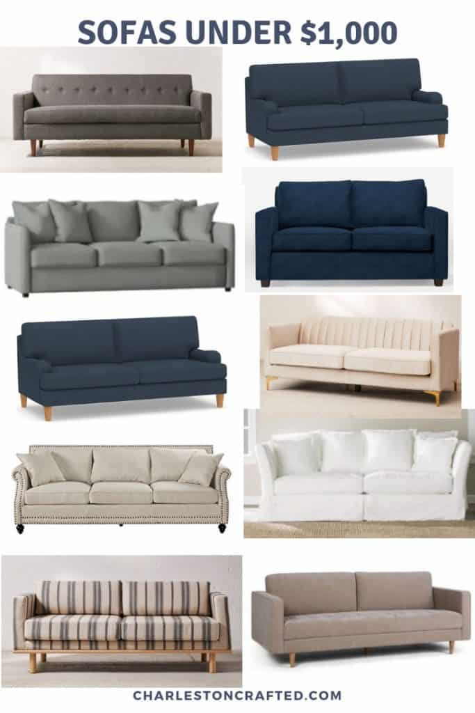 cheap sofas under $1000