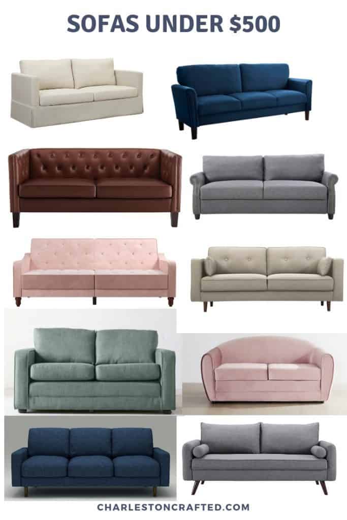 cheap sofas under $500