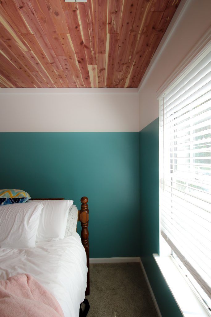 how to paint a color block wall