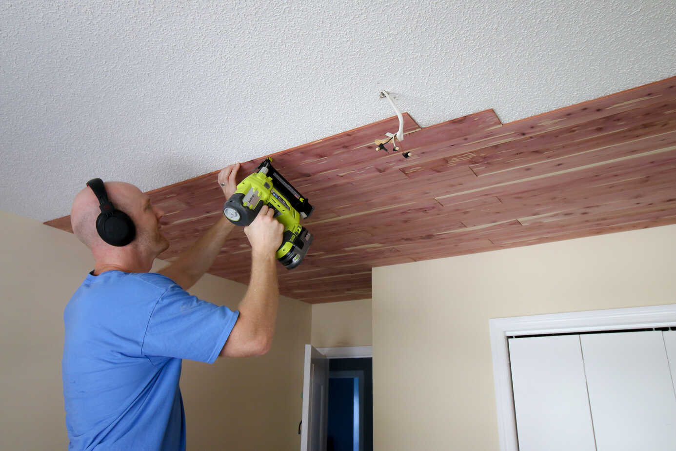 How To Install A Tongue Groove Cedar Plank Ceiling