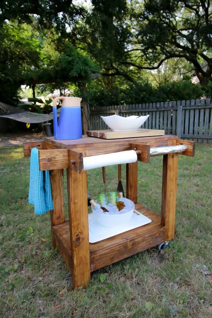 Outdoor Grill Cart - Charleston Crafted