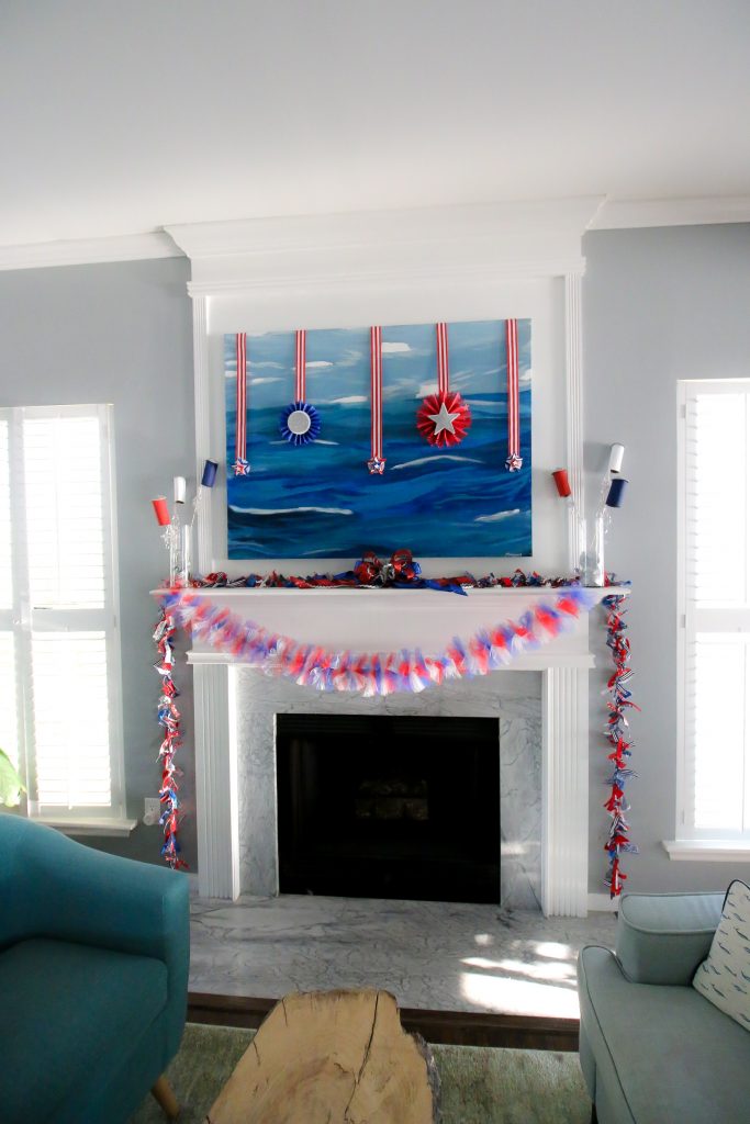 Patriotic Mantel Decor