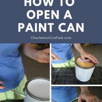 How to open a paint can(the easiest + cleanest way)