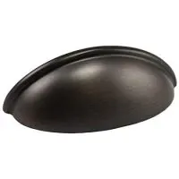 Oil Rubbed Bronze Cabinet Hardware Bin Cup Drawer Handle Pull 