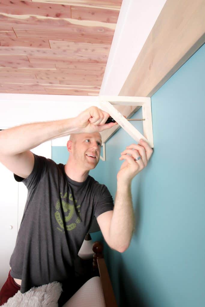 DIY Triangle Shelf Brackets - Charleston Crafted