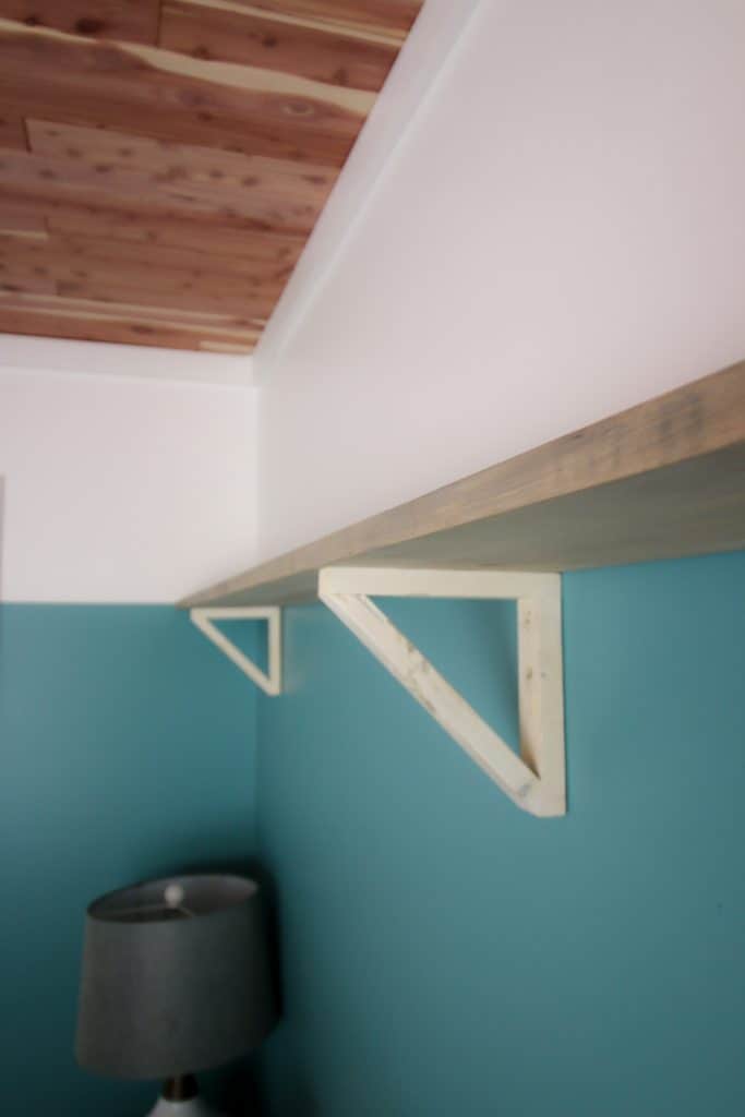 DIY Triangle Shelf Brackets - Charleston Crafted