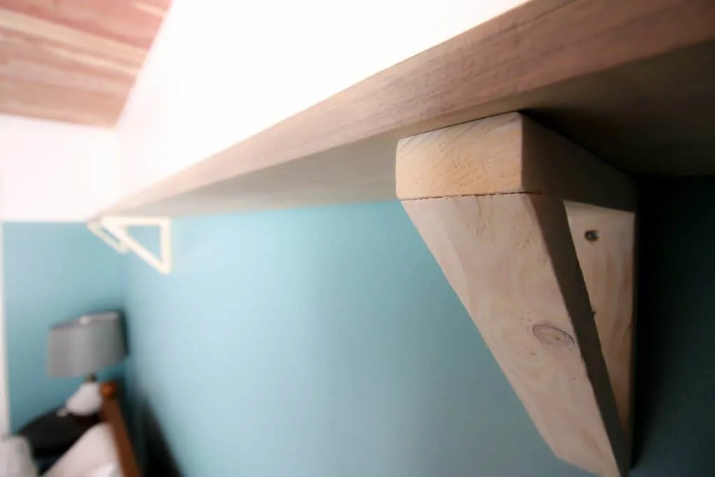 DIY Triangle Shelf Brackets - Charleston Crafted