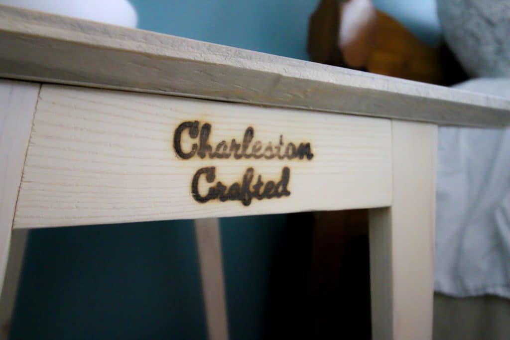 DIY Mid Century Modern Side Table - Charleston Crafted