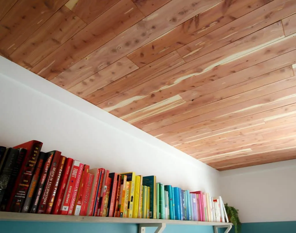cedar tongue and groove ceiling