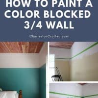 How to paint a color blocked wall