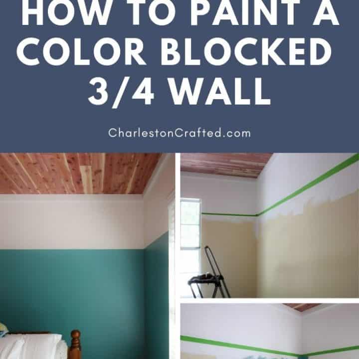 How to paint a color blocked wall