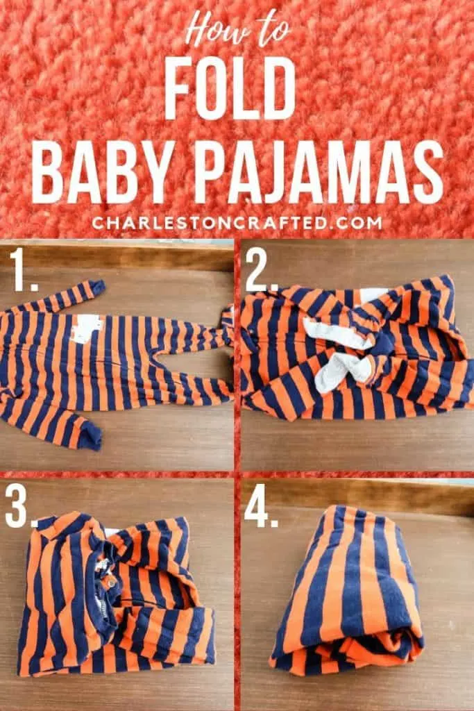 How to fold baby pajamas