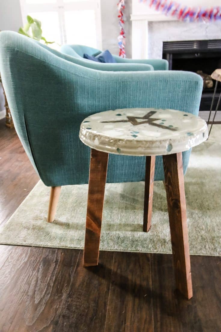 DIY Terrazzo Side Table - Charleston Crafted