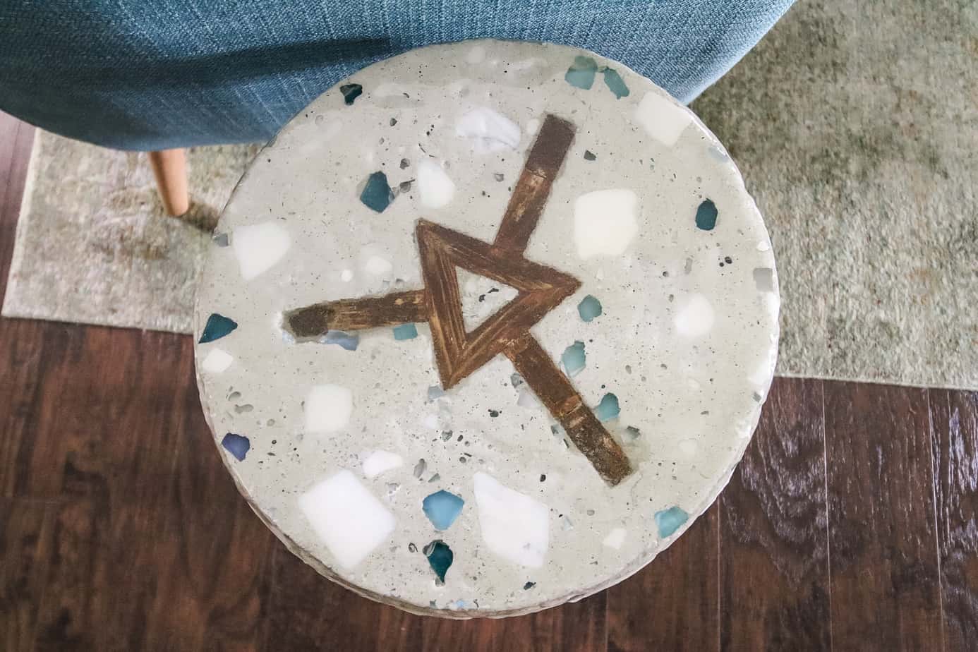 DIY Terrazzo Side Table - Charleston Crafted