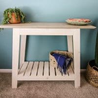 DIY Coastal Console Table