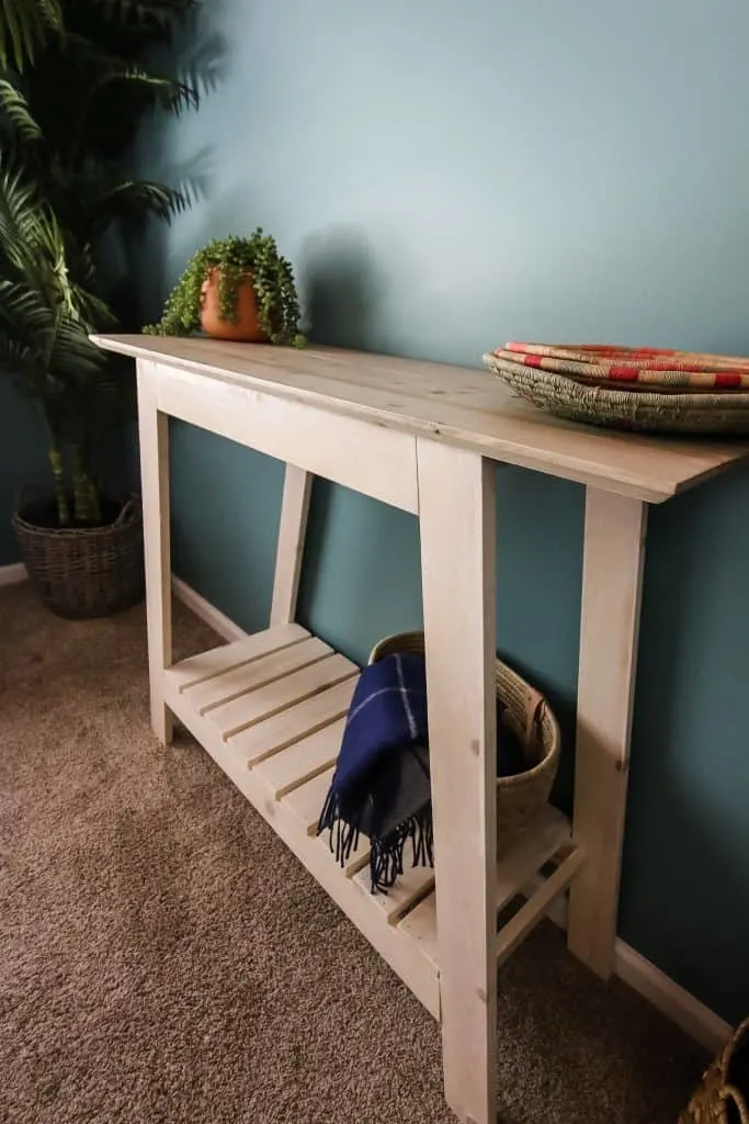 Tall picture of DIY coastal console table
