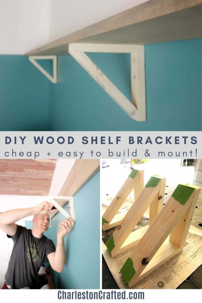 homemade shelf brackets