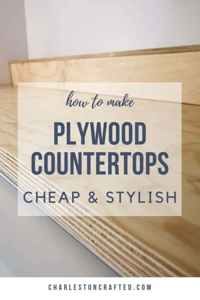 how to make cheap and stylish plywood counter tops