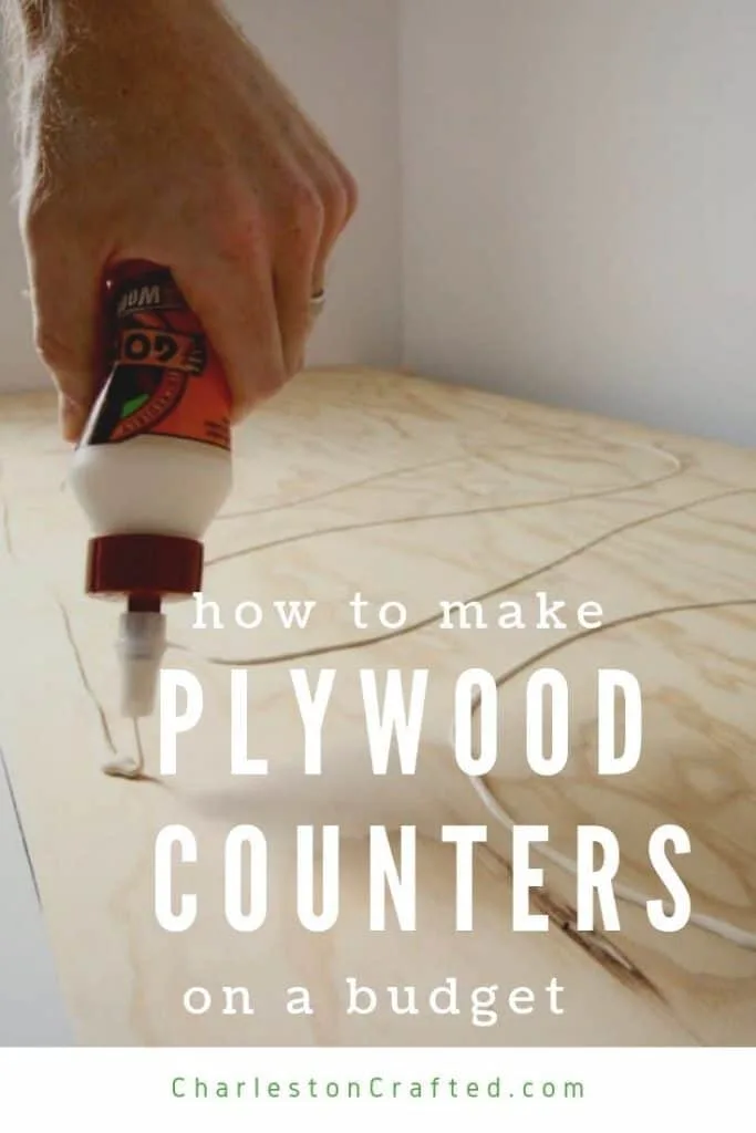 how to make plywood counters