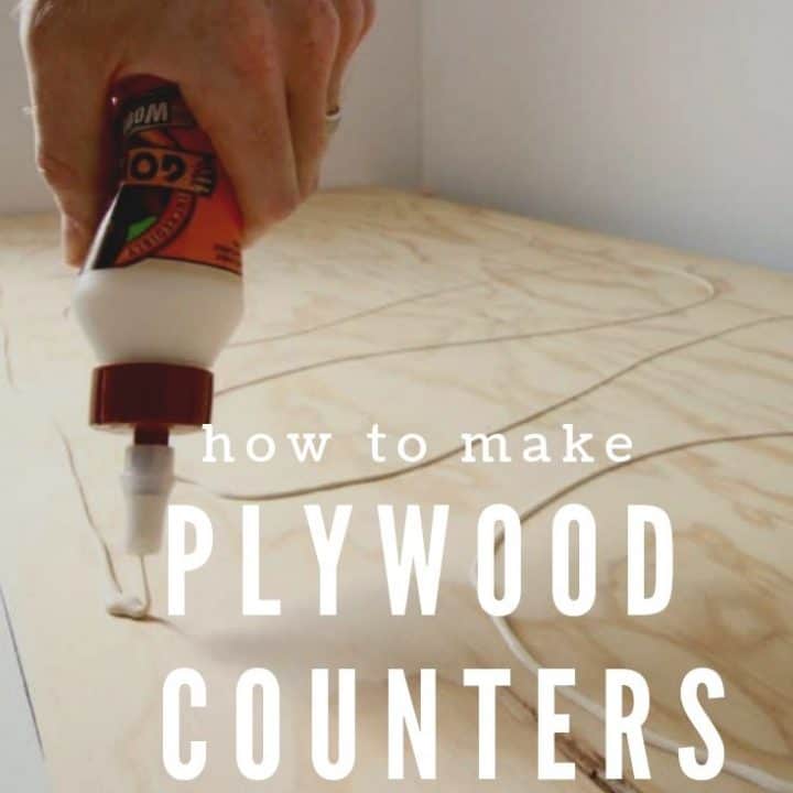 How to make plywood countertops