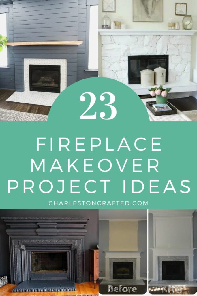 23 fireplace makeover project ideas