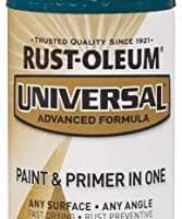 Rust-Oleum 284960 Universal All Surface Spray Paint, 12 oz, Gloss Deep Turquoise