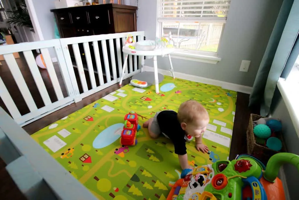 DIY Wood Baby Playpen