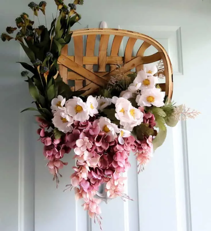 How to make a tobacco basket wreath