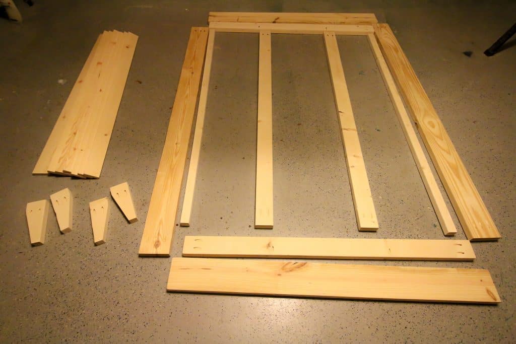 Cuts needed for DIY platform bed