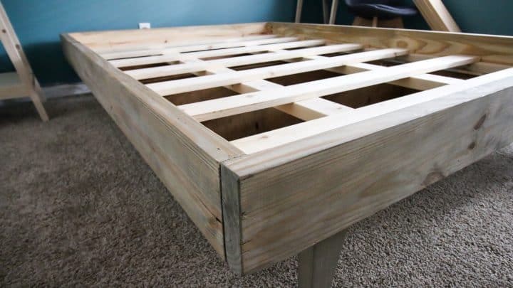 How To Build A Platform Bed For 50, Easy King Size Platform Bed Plans