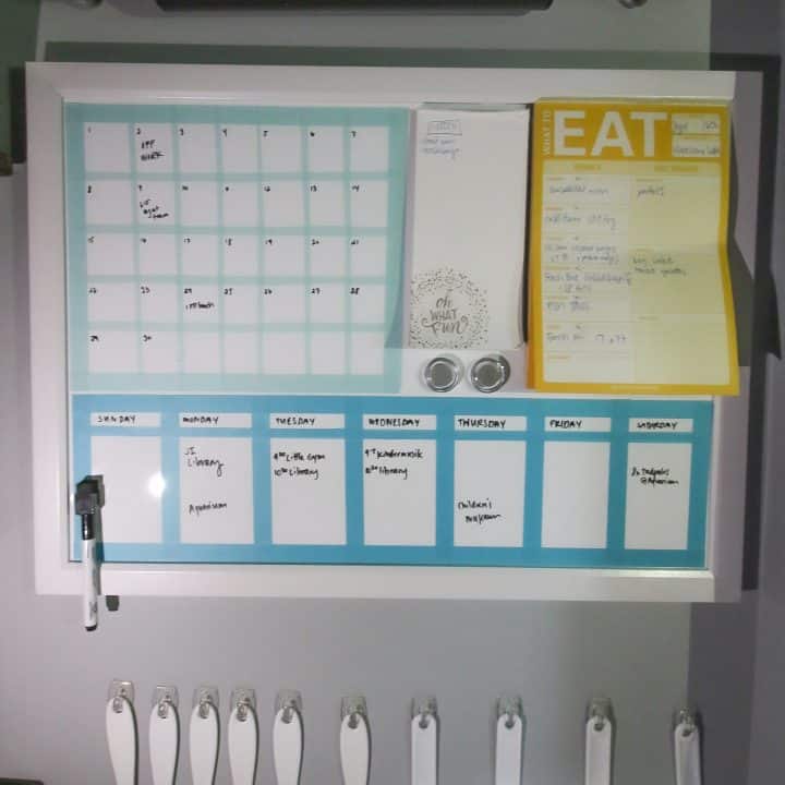How to make any dry erase board into a calendar