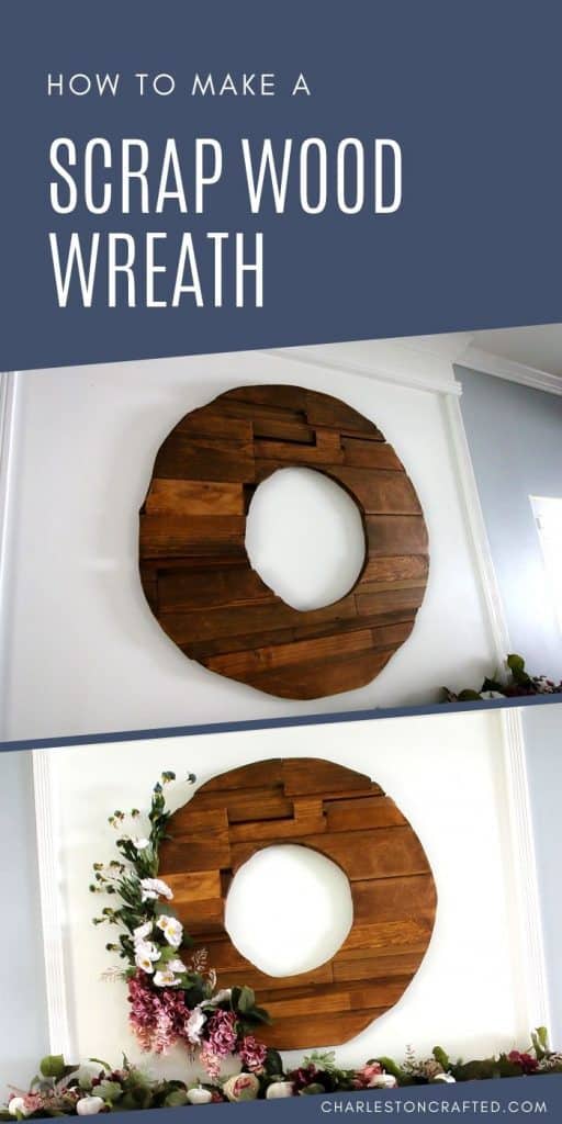 how to make a scrap wood wreath