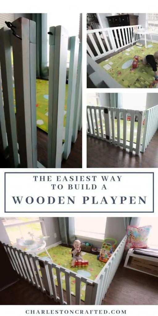 DIY Wood Baby Playpen
