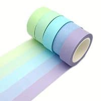 Washi Masking Tape Set, Assorted 5 Rolls