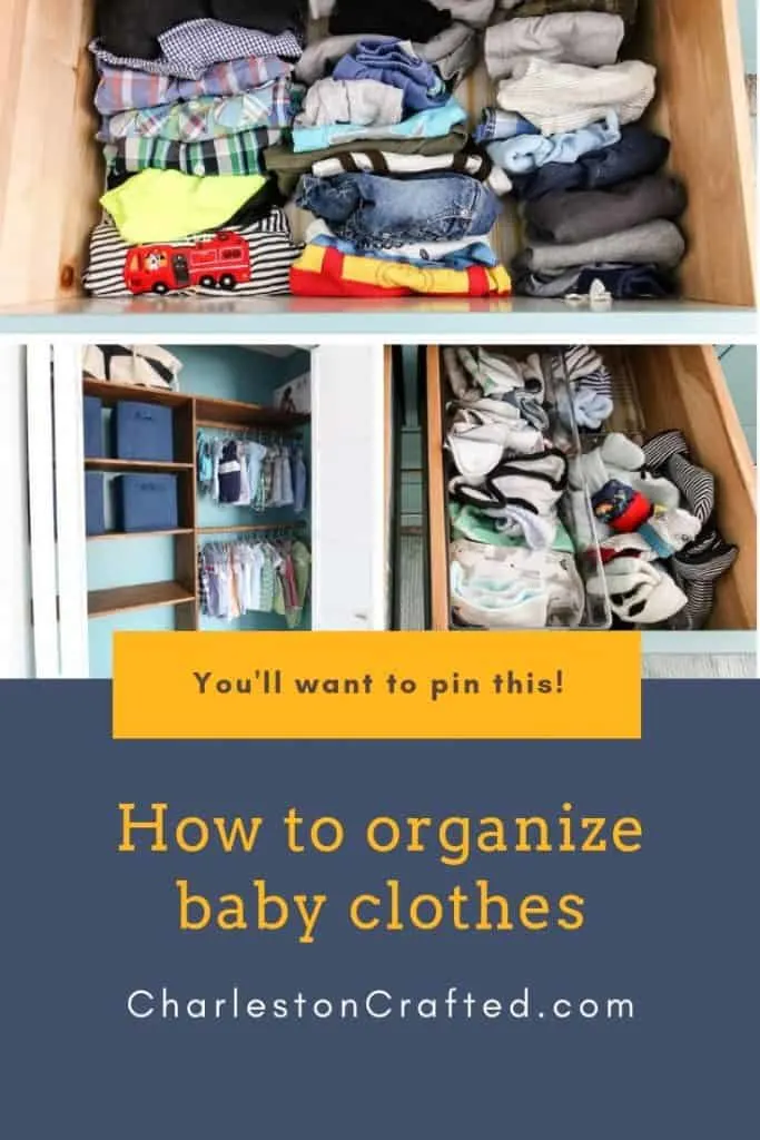 How to organize baby clothes