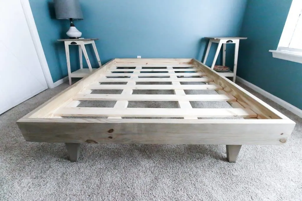 How To Build A Platform Bed For 50, Wood Platform Bed Frame Queen Diy