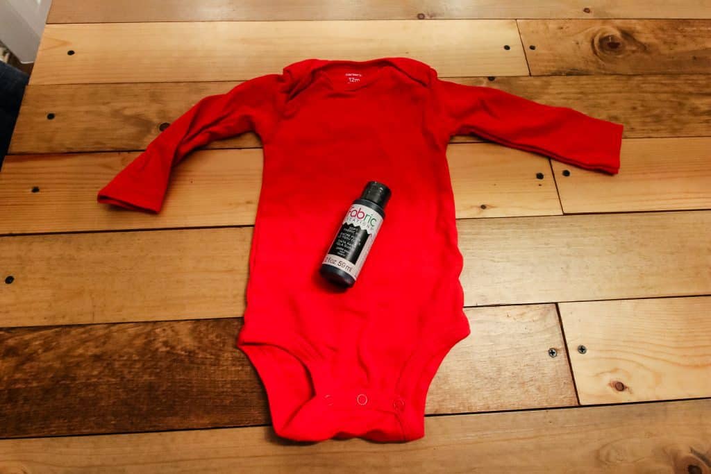 DIY Strawberry Baby Onesie Costume