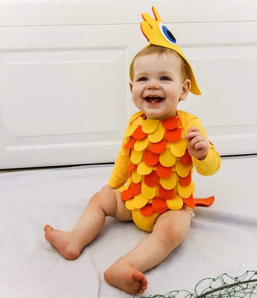 DIY baby fish costume idea