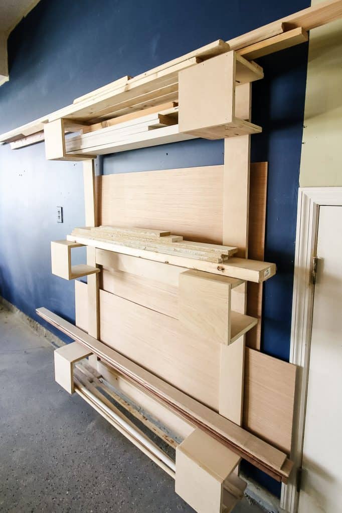 Vertical Scrap Wood Storage