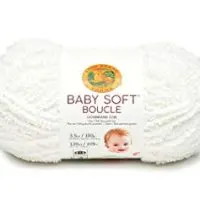 Baby Soft Boucle Yarn, White