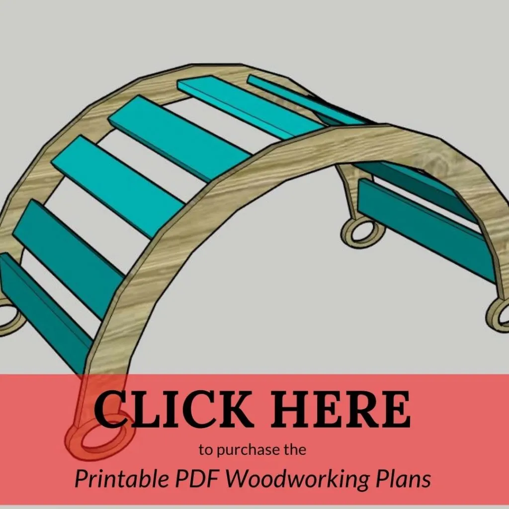 CLICK HERE to purchase the Printable PDF Woodworking Plans Pikler Arch