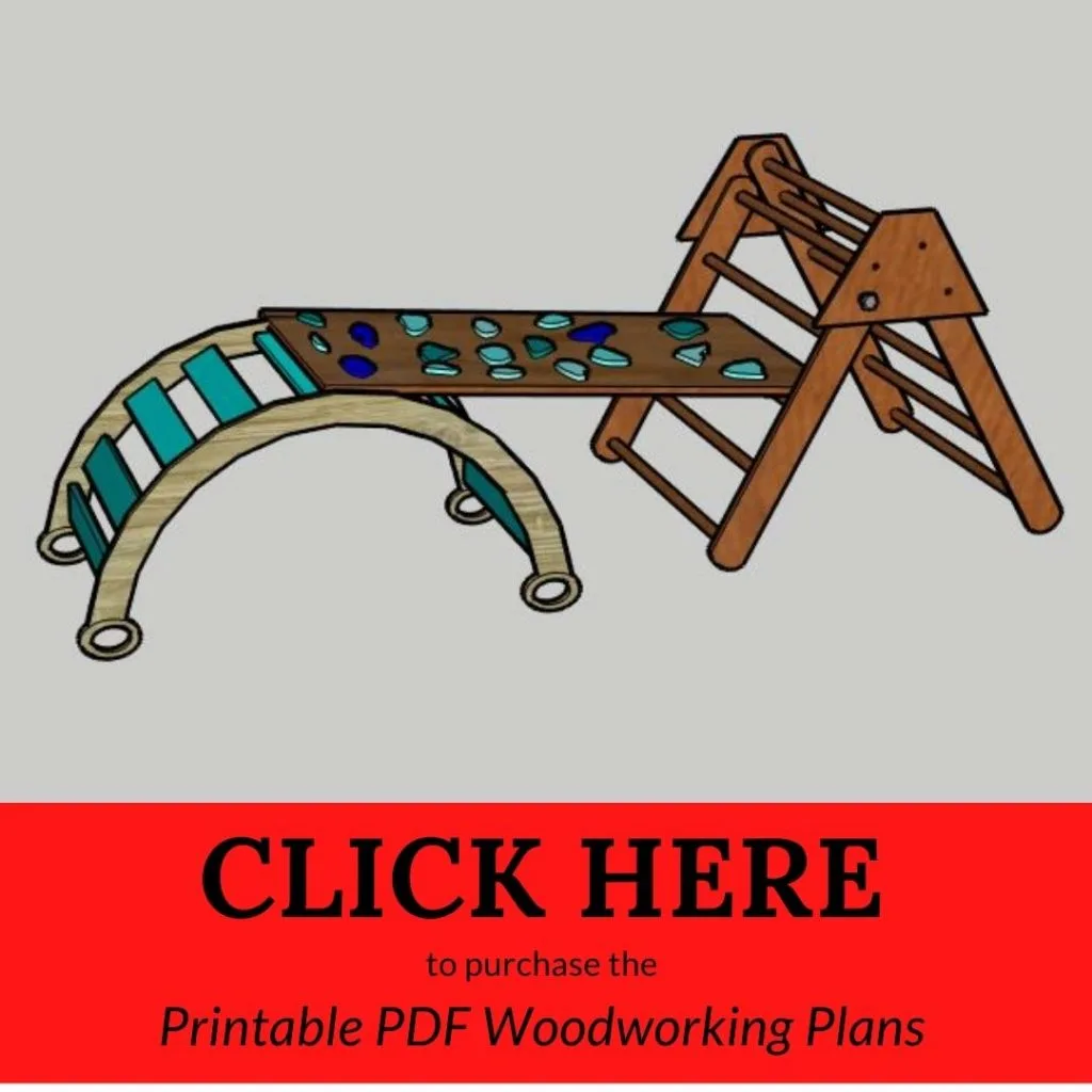 CLICK HERE to purchase the Printable PDF Woodworking Plans Pikler Bundle