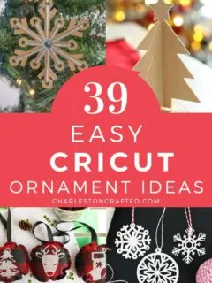 39 easy cricut christmas ornament ideas