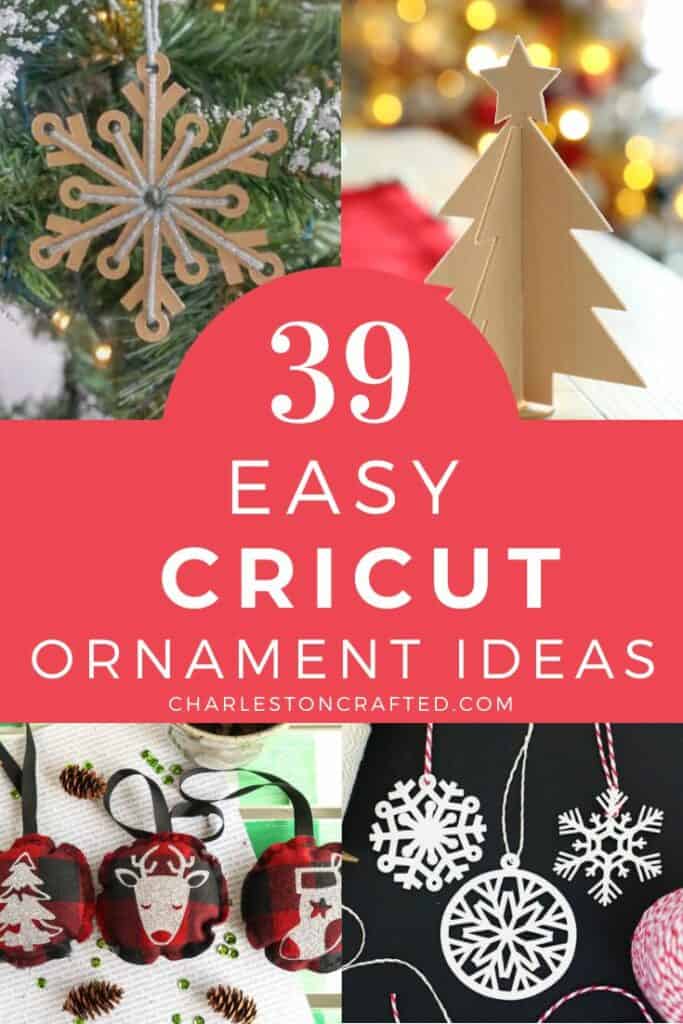 39 easy cricut christmas ornament ideas